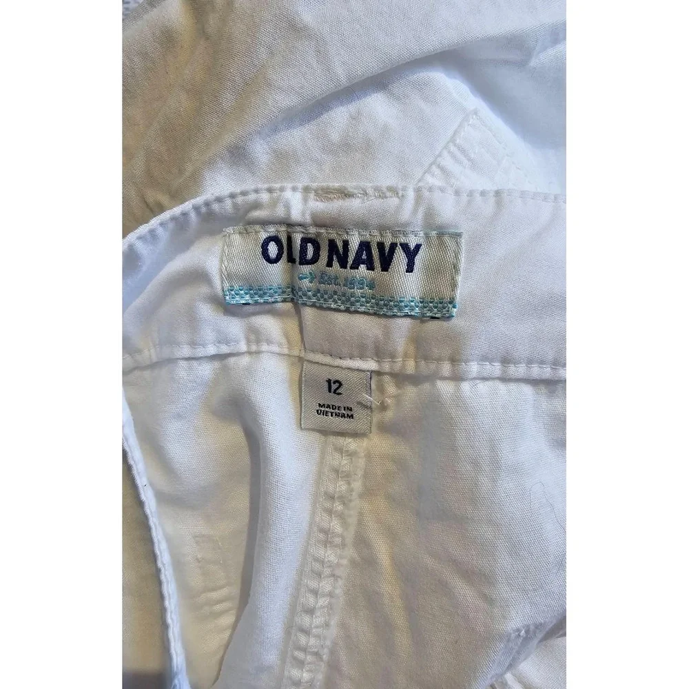OLD NAVY Shorts‎ Womens Size 12 Bright White Lightweight Patch Pockets Casual